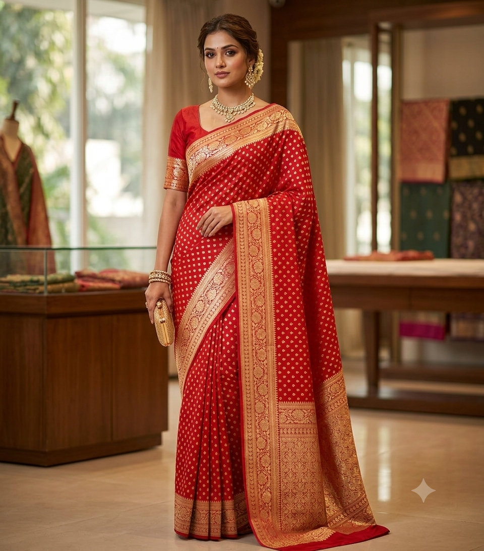 KeKoVi Purple Woven Jacquard Silk Blend Saree with Elegant Silver Zari Border & Unstitched Blouse Piece