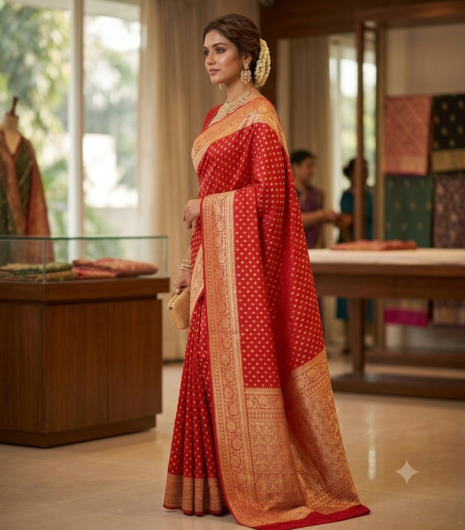 KeKoVi Purple Woven Jacquard Silk Blend Saree with Elegant Silver Zari Border & Unstitched Blouse Piece
